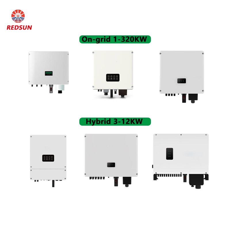 Pure sine wave Built-in dual MPPT 3kw 5kw 6.2kw hybrid solar inverter for solar power system