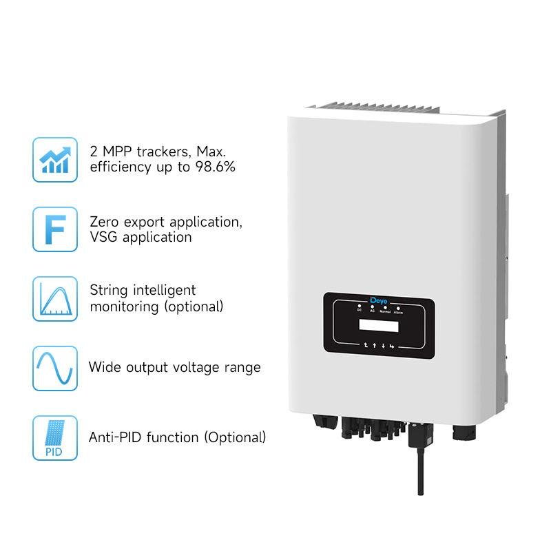 Deye 3 phase on grid inverter solar 18KW 20KW 25KW 2 MPPT SUN-18/20/25K-G04 On Grid Tie Inverter Solar Inverter