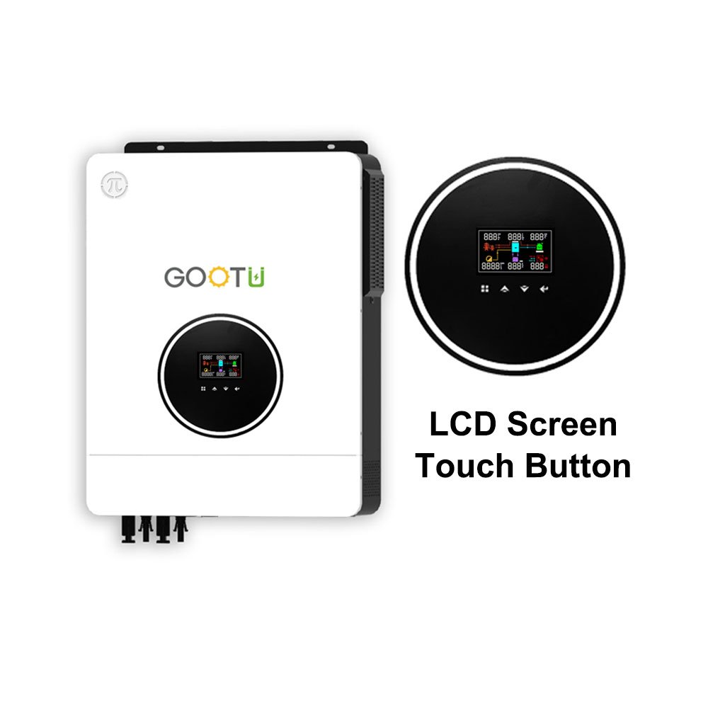 10.2Kw 48V Touch Button 230Vac Dual Output On Off Grid 160A Mppt Power Charger Controller Hybrid Solar Inverter 10Kw