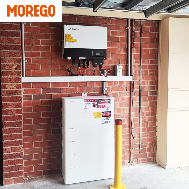 Moregosolar hybrid solar inverter 3KW 4KW 5KW 6KW 8KW 10KW 12kW 24kW solar storage energy system with lithium battery