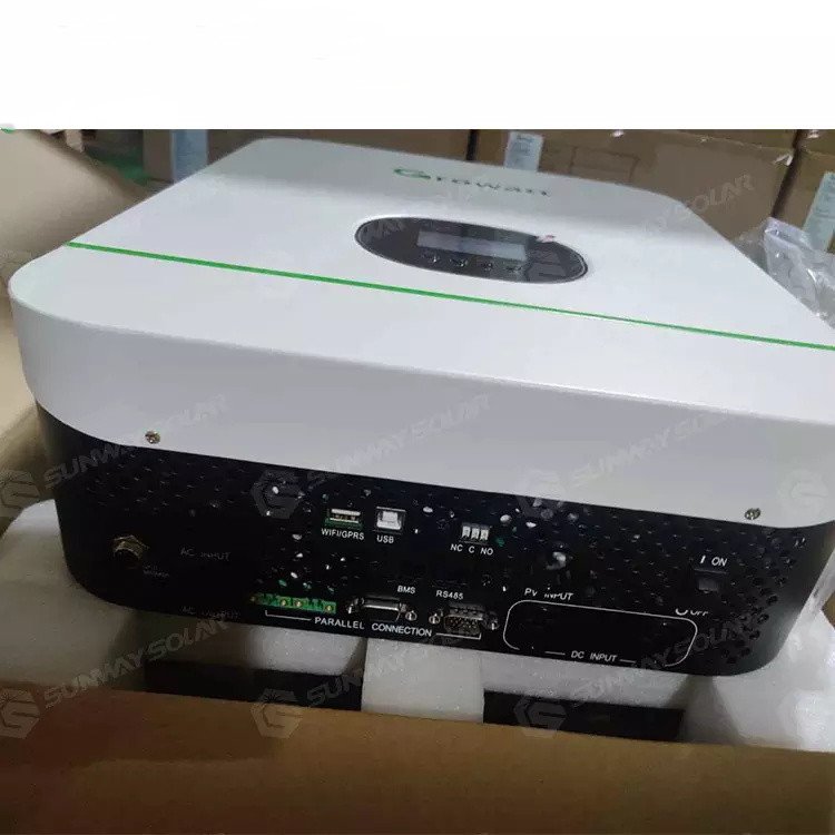 Growatt SPF 3000TL LVM-48P Solar Inverter 3KW Single Phase Mppt Off Grid Pure Sine Wave 24v 48V Inverter
