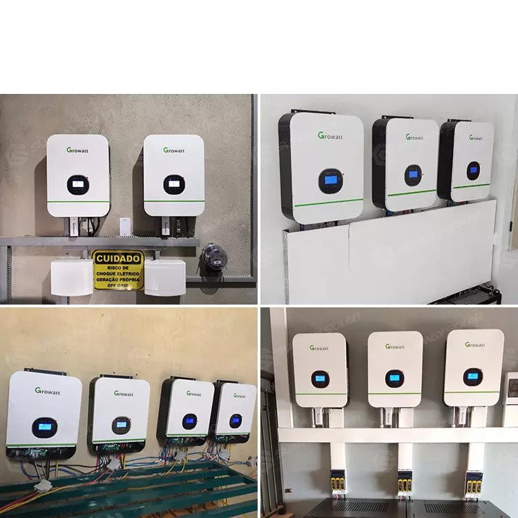 Growatt SPF 3000TL LVM-48P Solar Inverter 3KW Single Phase Mppt Off Grid Pure Sine Wave 24v 48V Inverter