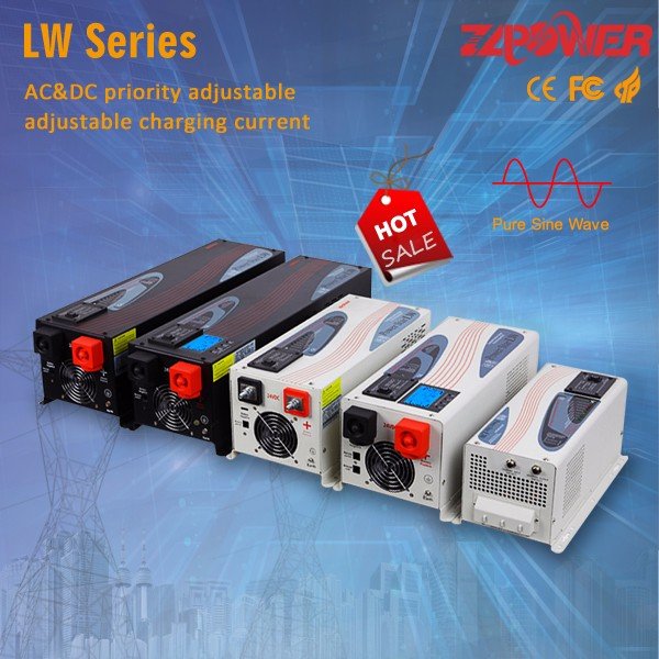 Inverters 500w 1000W 2000W 3000W 4000w 5000W 6000W Pure Sine Wave Power inverter 12V 24V 48V DC To 110V 220V AC solar inverter
