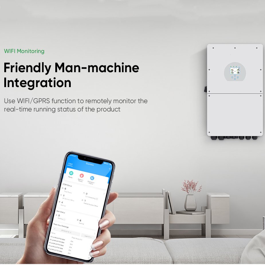 Deye USA Warehouse Split Phase Hybrid Inverter 5 6 7.6 8kW Inverter US Version On Off Grid invertitore Pure Sine InverterWave