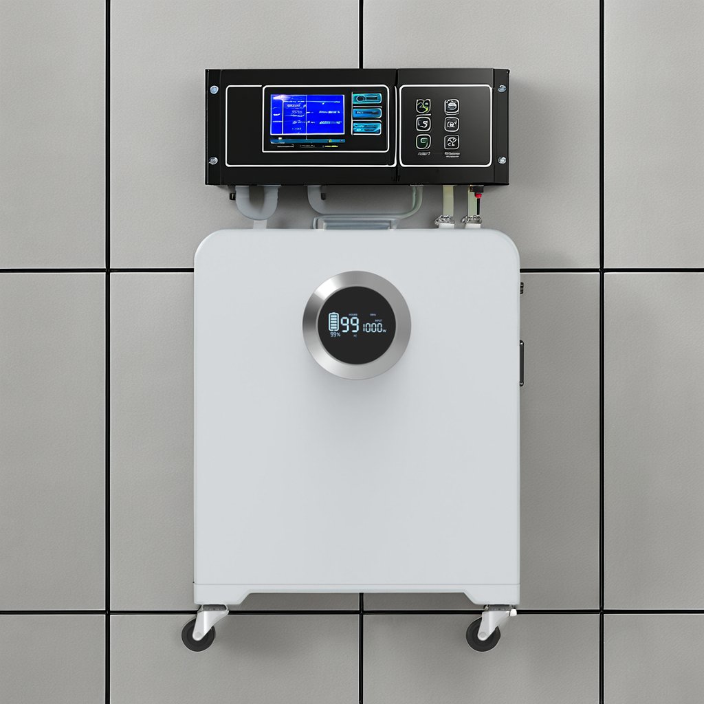 Manufacturer's Portable Hybrid Solar Inverter with battery 1KW 2.56Kwh with MPPT Controller Dual Output