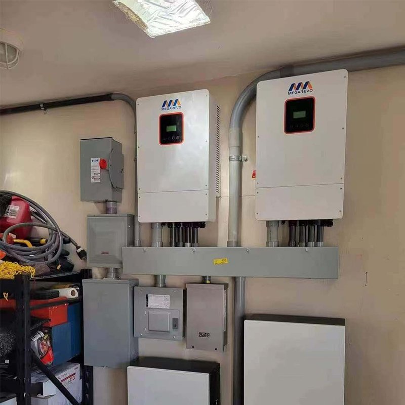 Megarevo US Version Split Phase Hybrid Solar Inverter 120v 240v 12kW 6KW 10KW R12KLNA US Model For Home Use