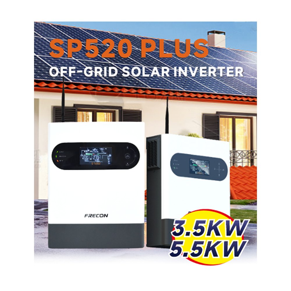FRECON 4500W 24V Hybrid Inverter MPPT 230V Pure Sine Wave Solar Inverter 220V Hybrid Solar Inverter For Solar System