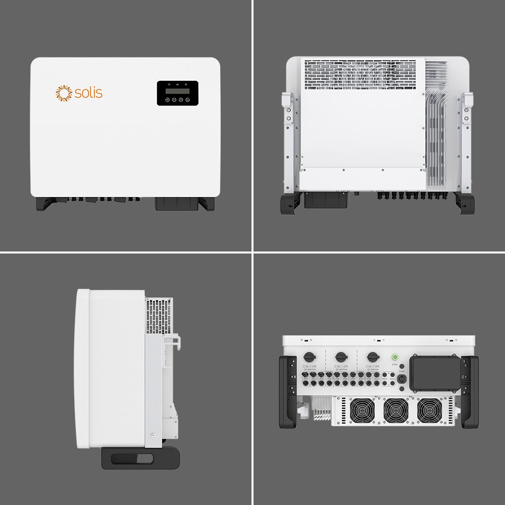 Solis Commercial On Grid Solar Inverters 25Kw 50Kw 60Kw Three Phase Grid Tied Power Solar Inverter Pcb Board