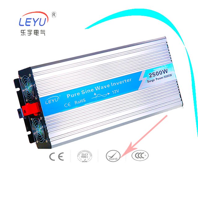industrial 2500 watt 12v 24v 48v to 110v 220v pure sine wave solar power inverter
