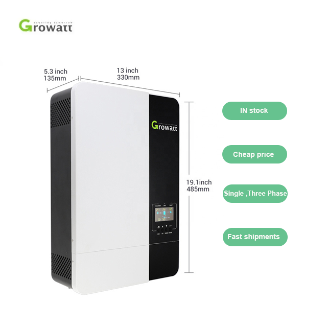 Factory Price Growatt 5KW Off-grid High Frequency Solar Inverter for Home Use Ready to Ship Original Packing