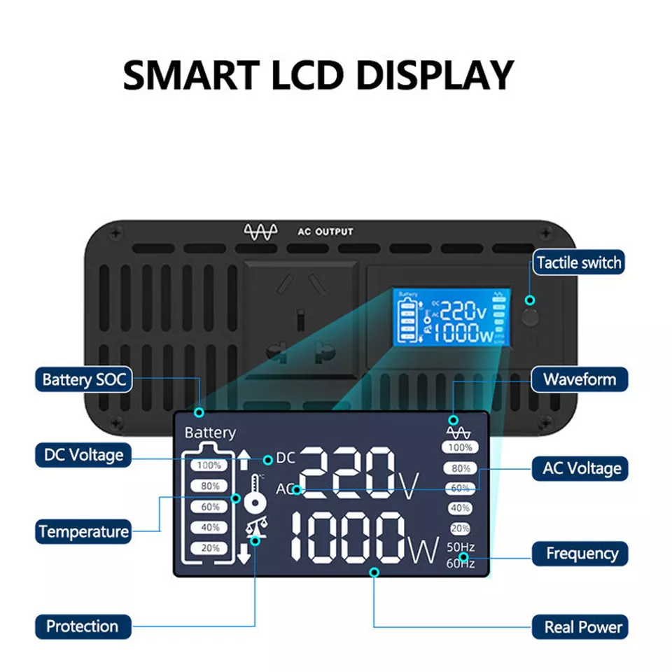 PXE Manufacturer High Efficiency 4000W 3000W Solar Off Grid Pure Sine Wave Power Inverter / DC AC12v 220V 3Kw 4kw Solar Inverter