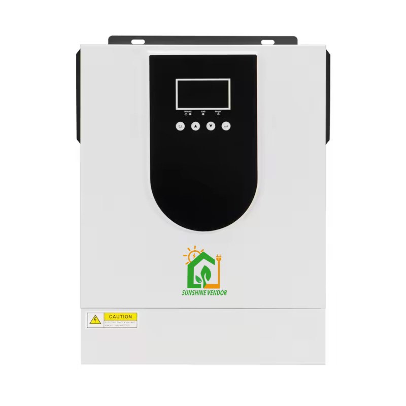Rooftop solar power systems hybrid solar inverter 1.6kw 3kw off grid solar power inverter with 80A mppt solar charger for home
