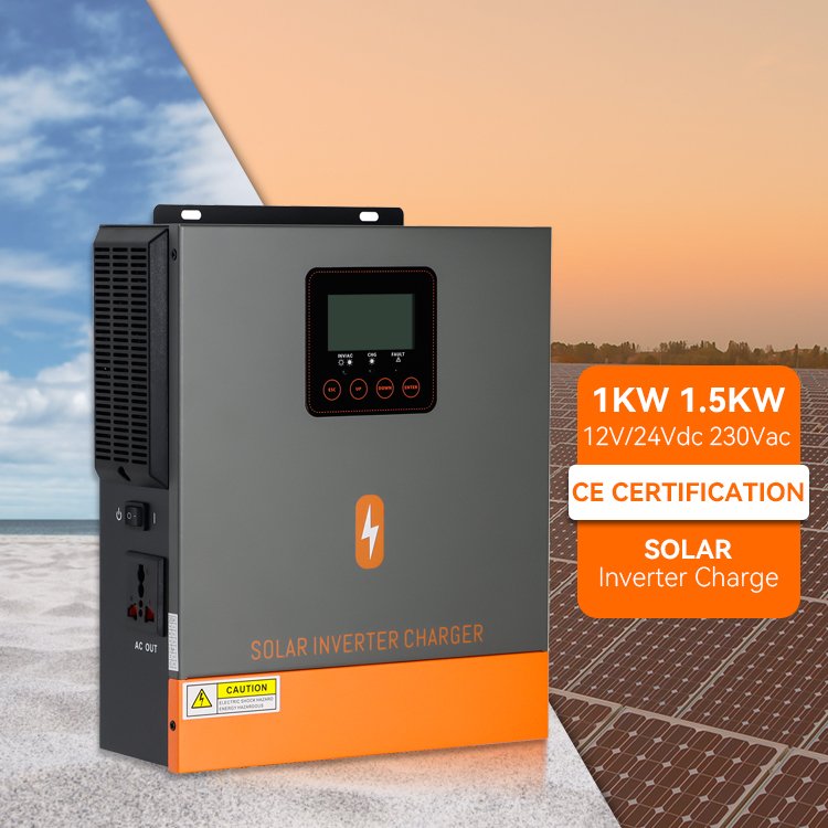 PowMr 1KW 1.5KW Solar Charger Inverter 12V 24V Built in 40A MPPT Pure Sine Wave Solar Inverter for Off Grid System