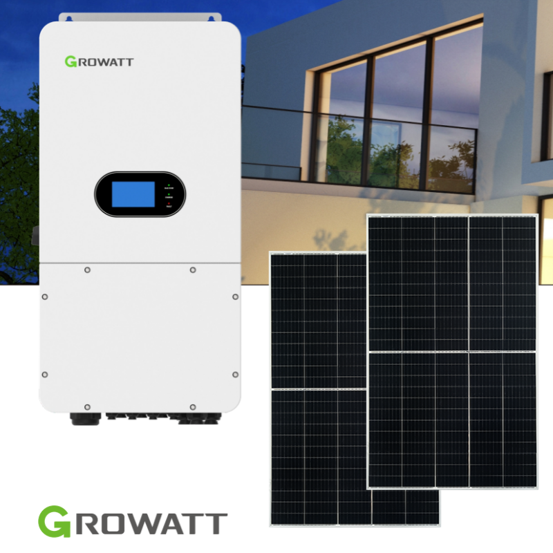 IP65 protection Growatt SPH 10000TL-HU 10kw Single Phase solar hybrid inverter