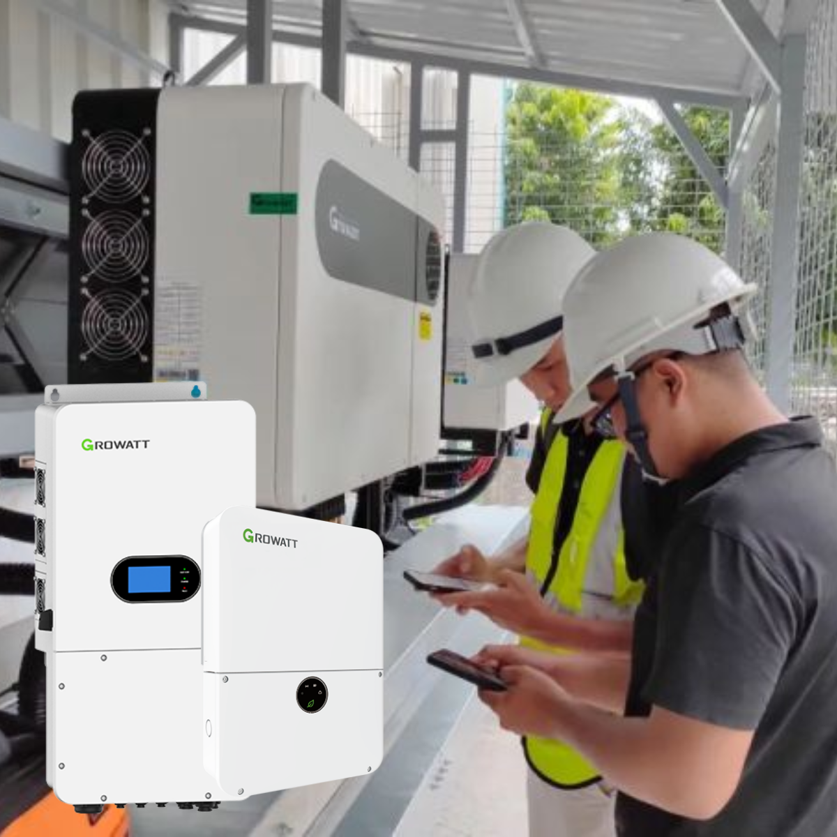 IP65 protection Growatt SPH 10000TL-HU 10kw Single Phase solar hybrid inverter