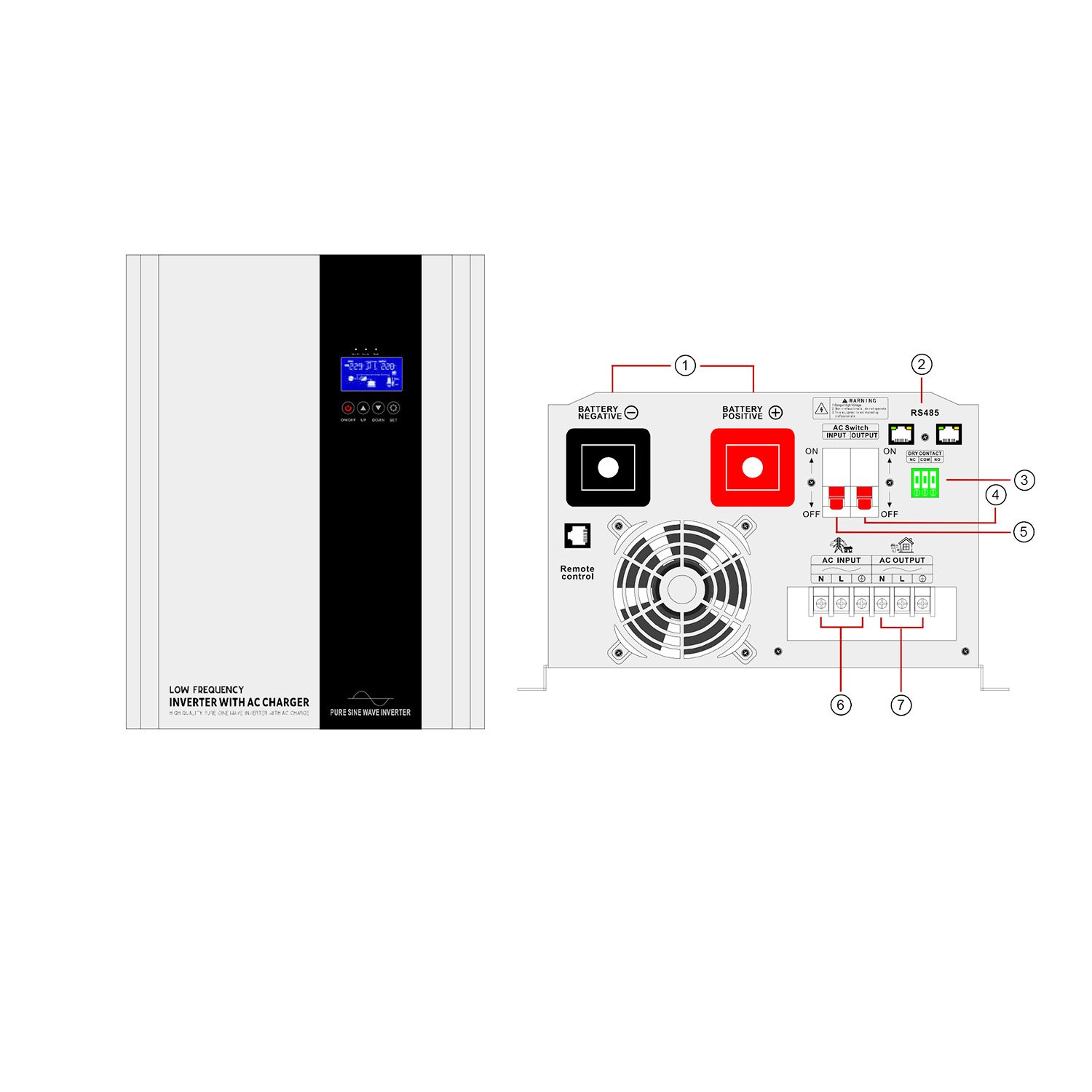 1KW to 12KW Inverters Converters Hybrid Solar Inverter DC to AC Power Inverter System