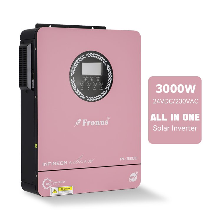 PowMr 1.6KW 1.8KW 12V Pure Sine Wave Solar Inverter 3KW 24V 230Vac All in one Solar Inverter for Solar System
