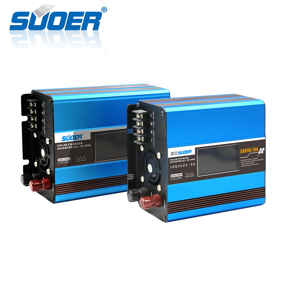 Suoer Dc 12V Ac 220V 1000W Modified Sine Wave Solar Inverter off grid inverter