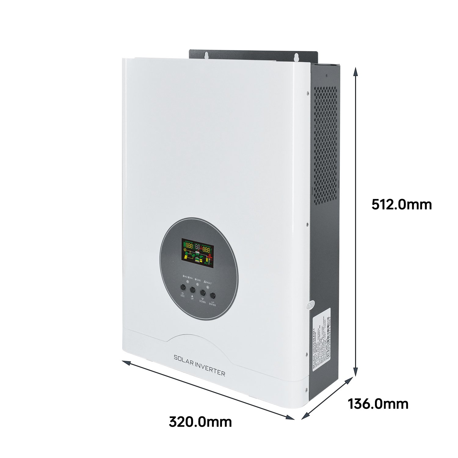 1kw 3kw 4kw 48Vdc Solar Power Inverter Pure Sine wave Off Grid Inverter Build-in 60A MPPT Charge Controller