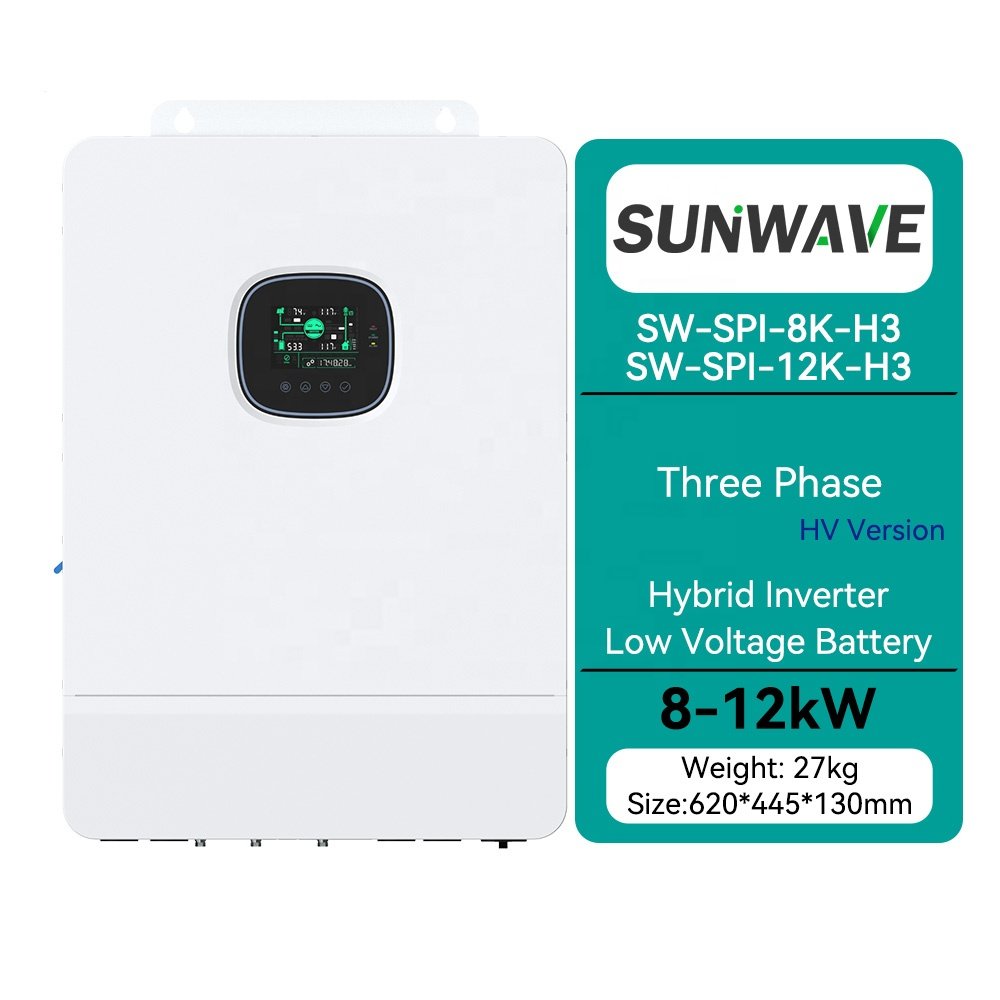 Sunwave smart power inverter hybrid three phase 8kw 10kw 12kw high grade