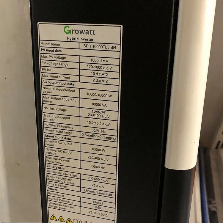 Growatt SPH 10000TL3-BH Low Frequency Hybrid Inverter 10KW Mpp Solar Inverter 5000W 48V