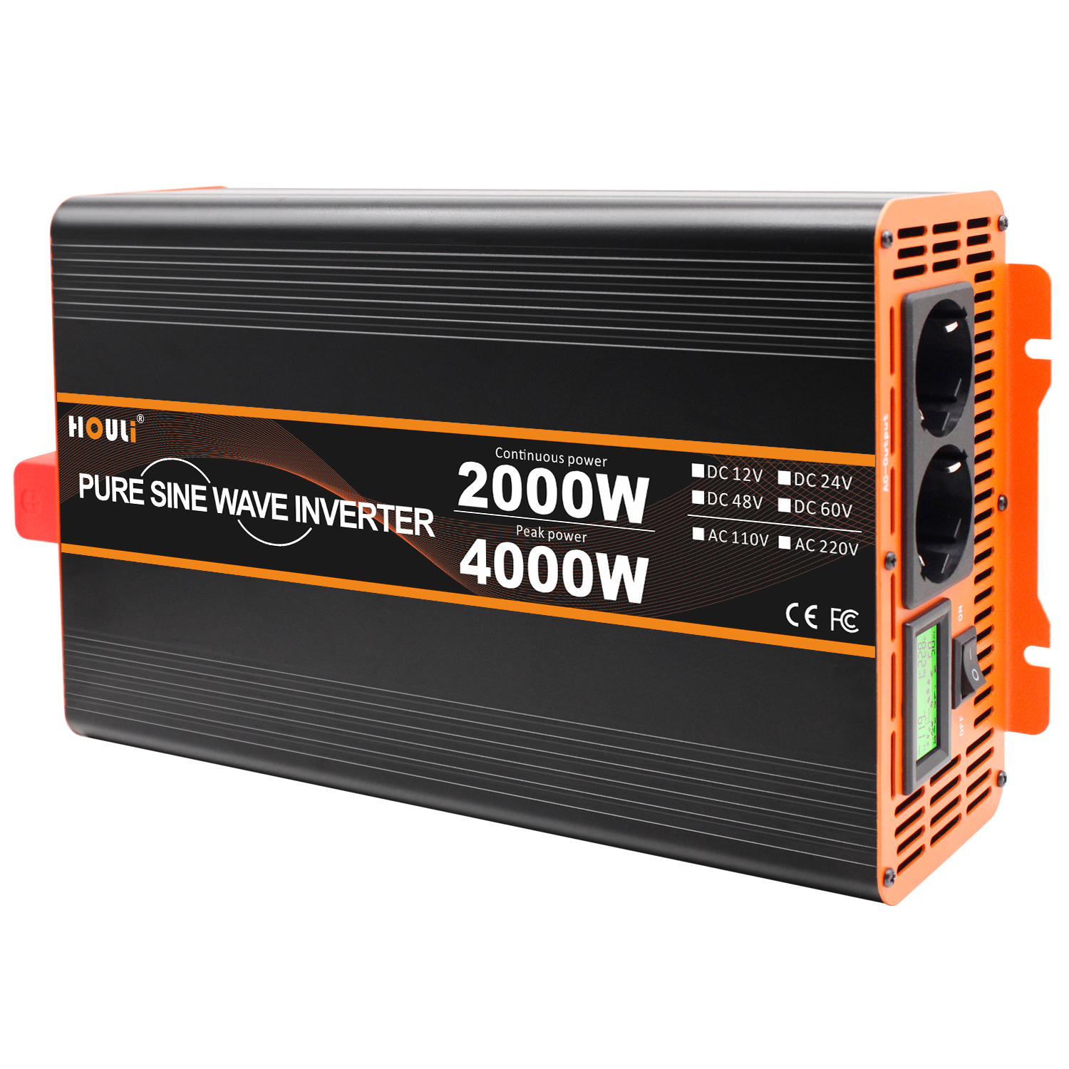 HOULI pure sine wave 3kw 5kw solar power off grid inverter 24v 48v 220v10kw 6kw inverters 12v to 110v 3000w 4000w 5000w 6000w