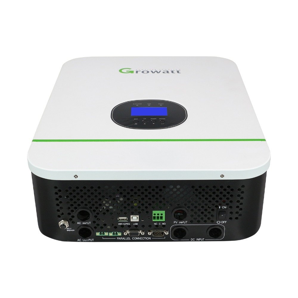 Growatt Solar Inverter ip65 MPPT 3kw 5kw 24V 48V Solar Single Phase Hybrid Off Grid Inverter