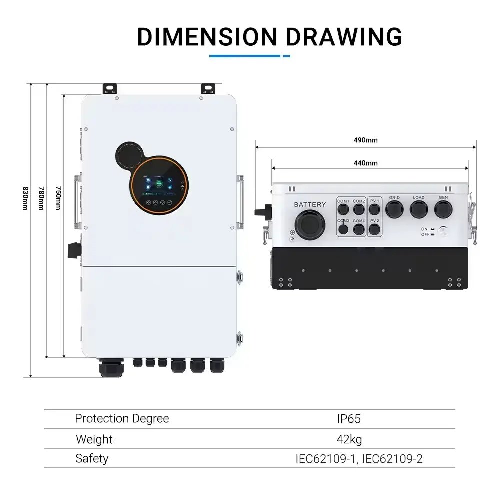 120V 240V 5kw 8kw 10kw 12kw split phase solar inverter 48v 5000W 6000W 8000W off grid hybrid split phase solar inverter
