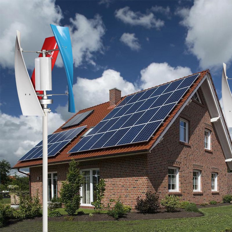Wind turbine power production wind solar hybrid power system wind mills power generator system