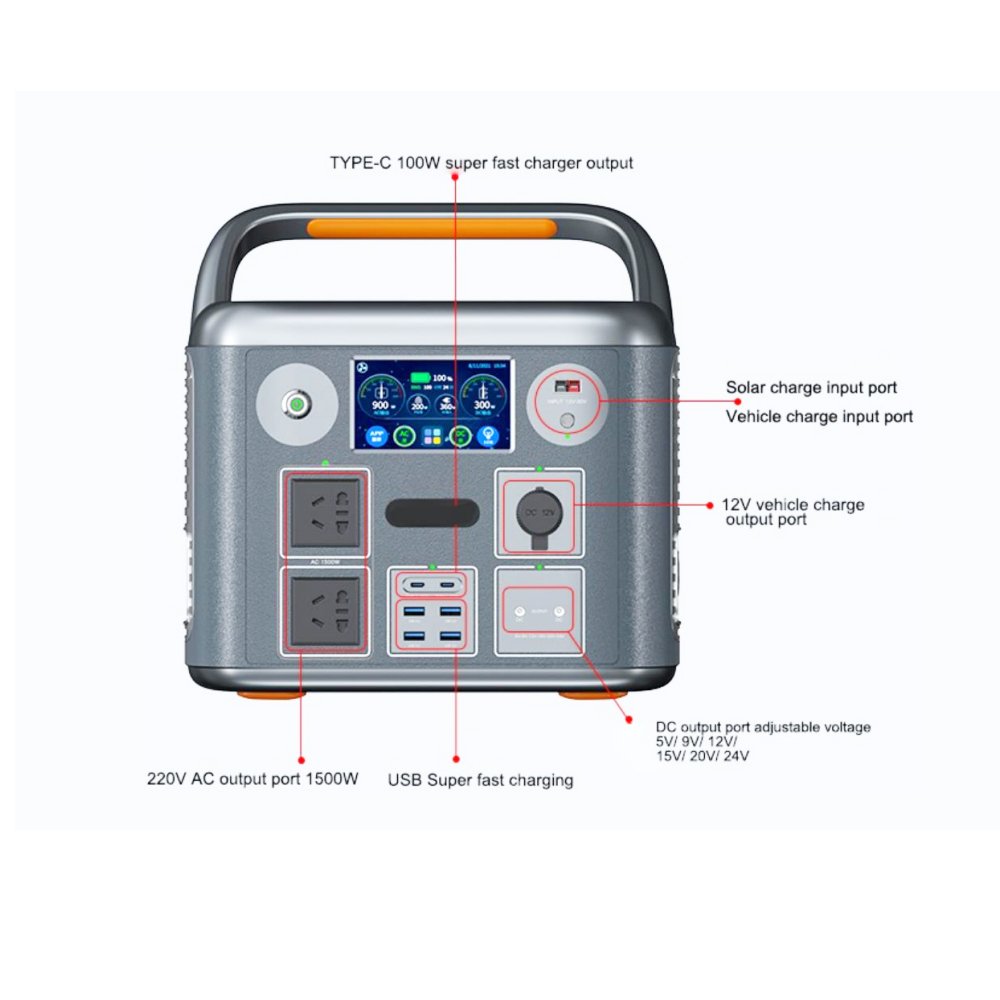 Power Station Lifepo4 5000w Outdoor Camping Power Bank 200w 1500w Solar Generator 3kw 4kw 5kw Portable Power Stations
