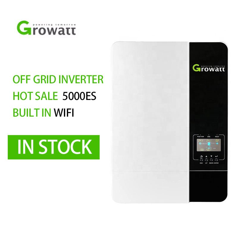 Direct Factory SPF 5000es 6000es Pure Sine Wave Growatt 5kw 6kw Solar Hybrid Inverter off Grid Solar Inverter