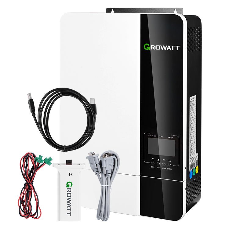 Direct Factory SPF 5000es 6000es Pure Sine Wave Growatt 5kw 6kw Solar Hybrid Inverter off Grid Solar Inverter