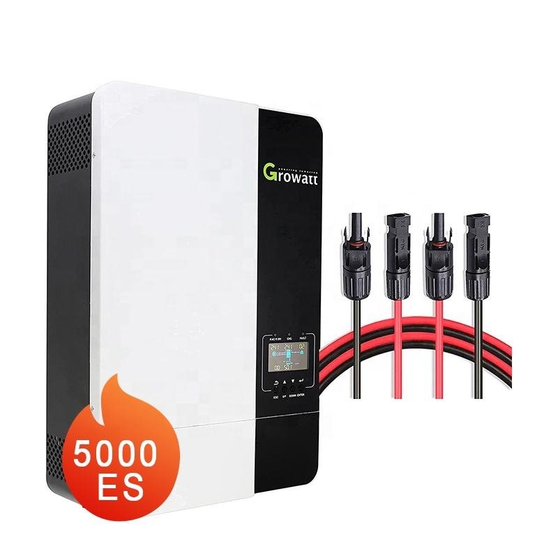 Direct Factory SPF 5000es 6000es Pure Sine Wave Growatt 5kw 6kw Solar Hybrid Inverter off Grid Solar Inverter