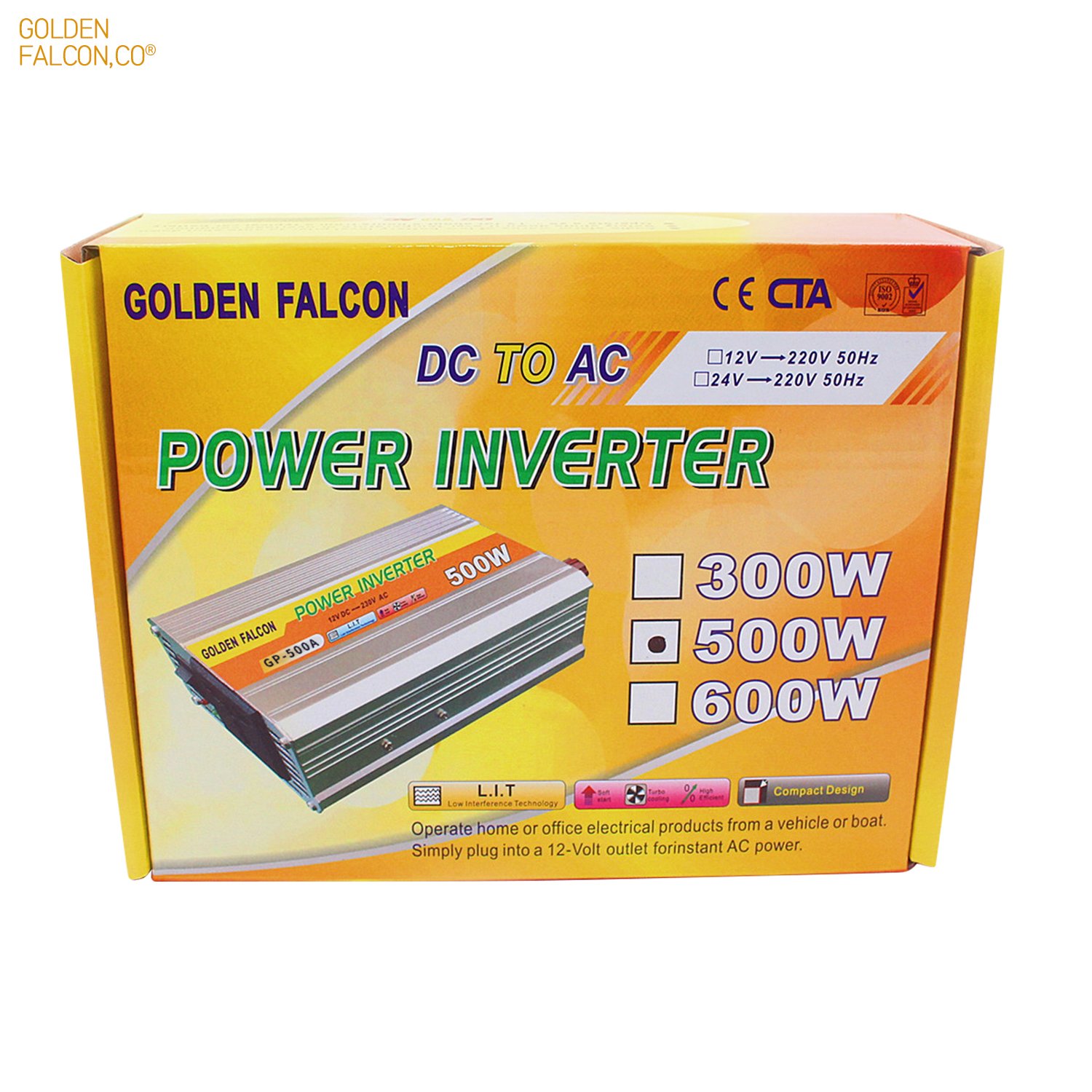 Car power inverter 500W solar inverter 12V to 220V Inversor DC to AC smart power inverters