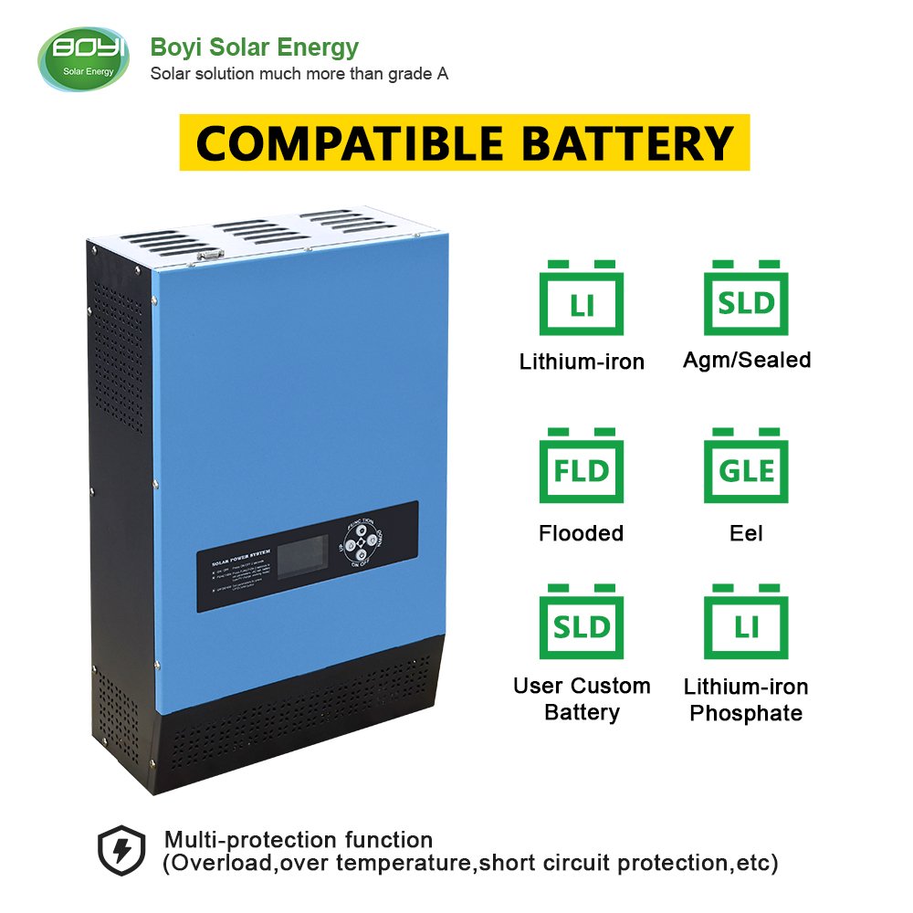 China manufacturer hybrid inverter for 6kw 48v mppt solar system