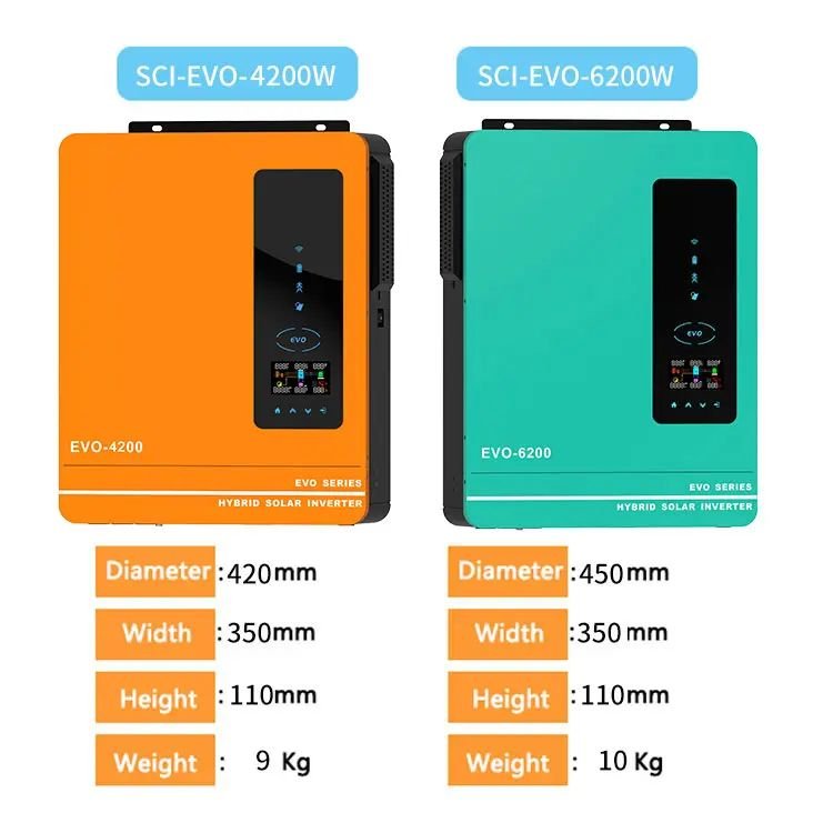 4kw 6kw Hybrid Solar Inverter With Mppt Charge Controller off grid pure sine wave 3.2kw Wifi single phase for home solar system
