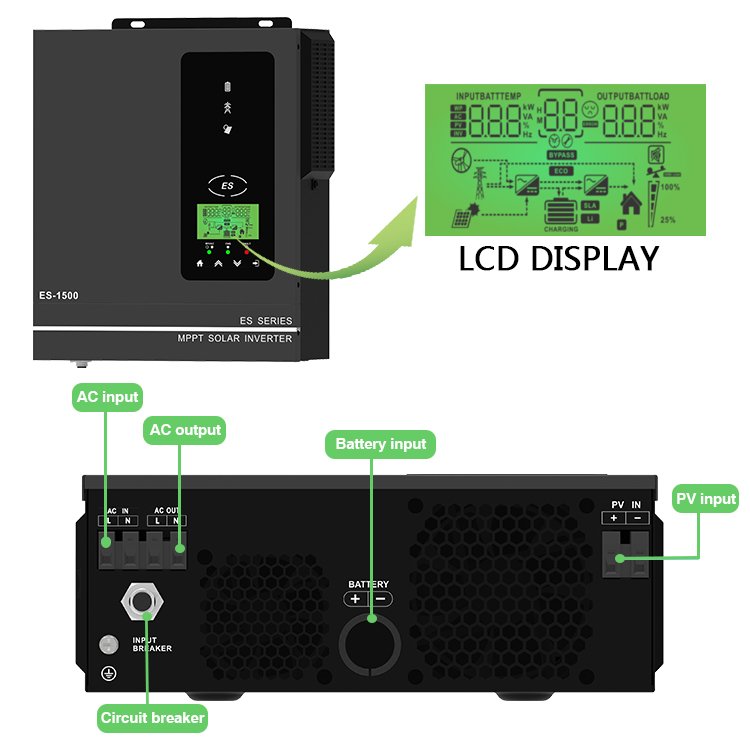 Anern solar ups inverter 3kw solar inverter 1000 watt price