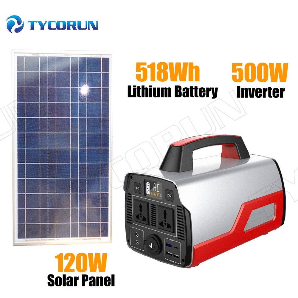 Tycorun off grid hybrid inverter solar module 500w 800w portable power station for homes energy system