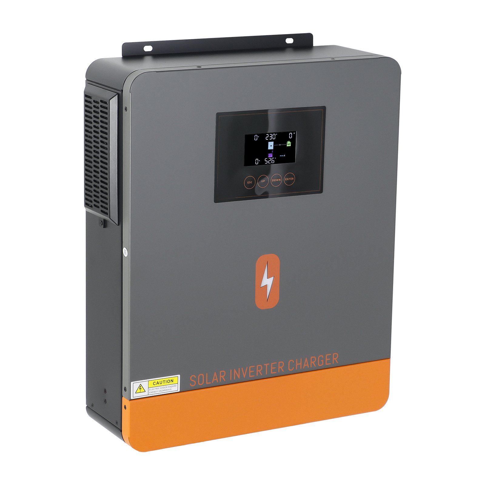 PowMr On/off grid 4200W 24V Hybrid Solar Inverter 500V Wide Voltage MPPT Pure Sine Wave Hybrid Solar Inverter