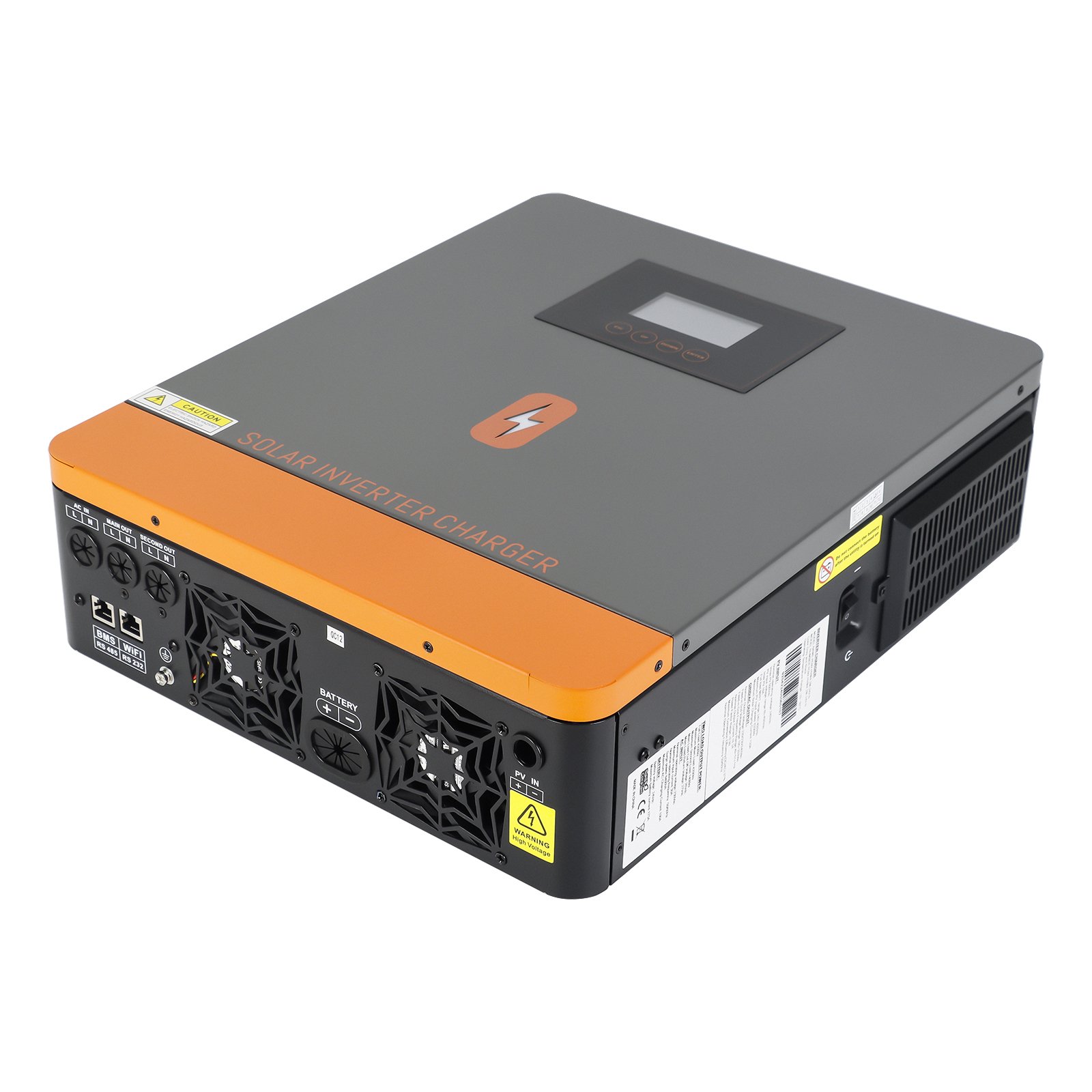 PowMr On/off grid 4200W 24V Hybrid Solar Inverter 500V Wide Voltage MPPT Pure Sine Wave Hybrid Solar Inverter