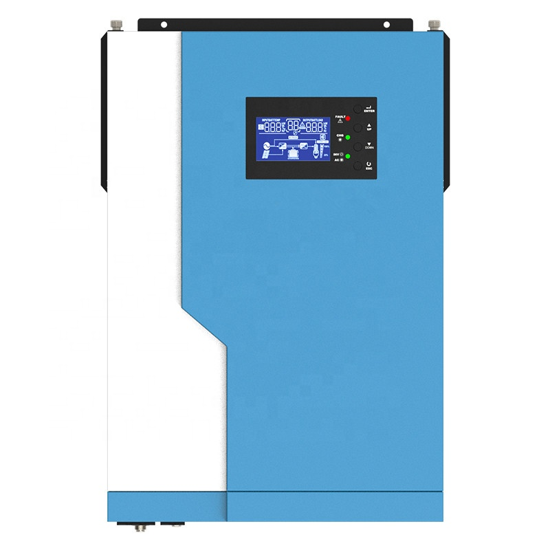 5KW MPPT Support With WiFI High Frequency Solar Controller 48V built-in 100A Hybrid Solar Inverter
