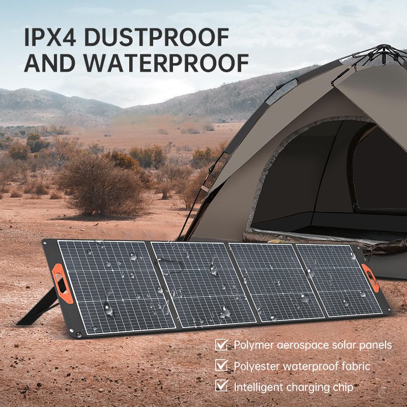 High Quality 200W Portable Polymer Aviation Material Foldable Solar Panel Waterproof Solar Charger Laptops Cell Phones Tablets