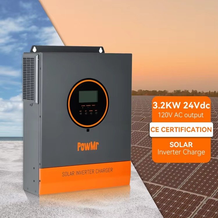3.2KW 24V PowMr All In One Solar Inverter 110/120Vac Pure Sine Wave MPPT Solar Inverter for Off grid Solar System