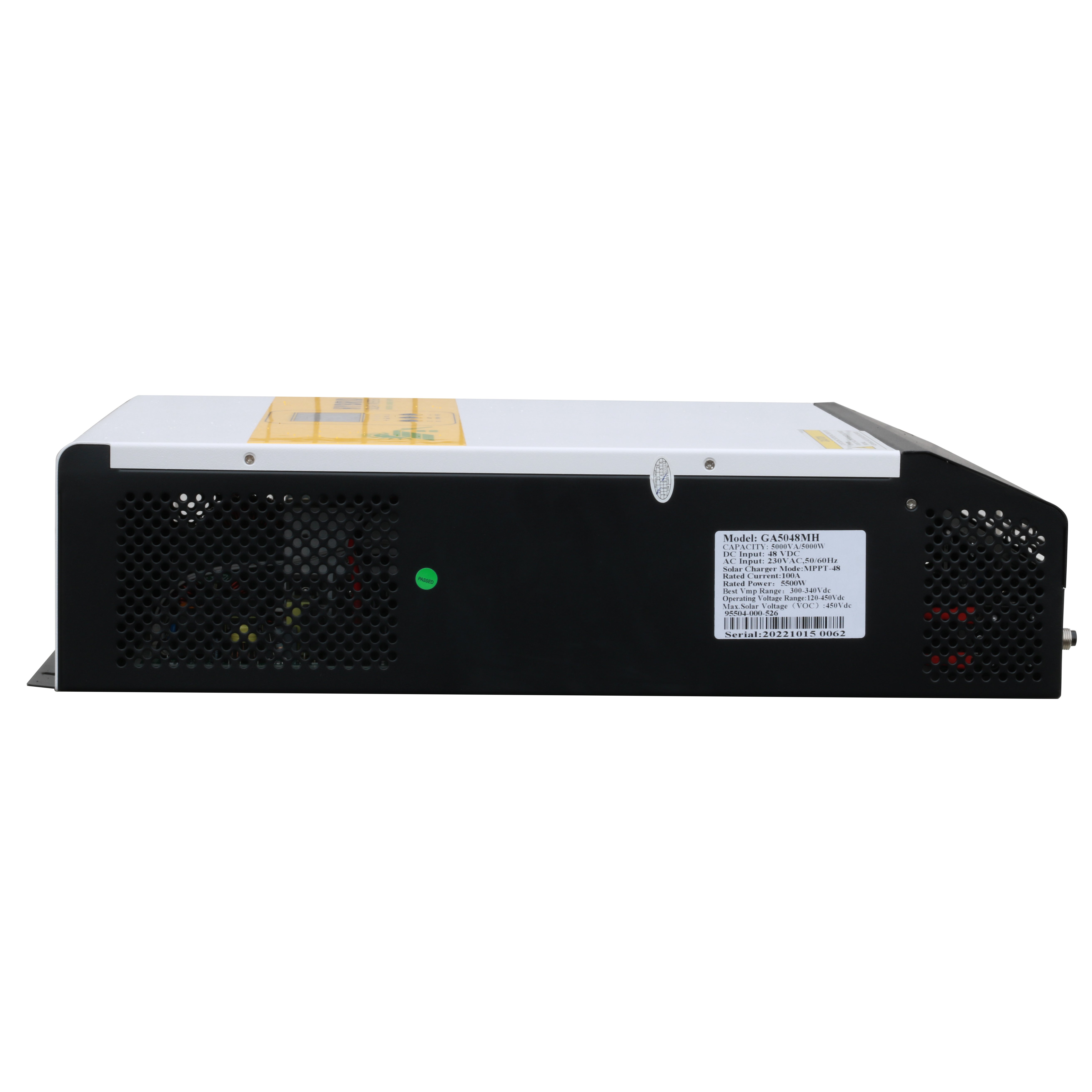 hybrid solar inverter 3kw 5kva pure sine wave hybrid inverter with MPPT charger controller 100A 80A