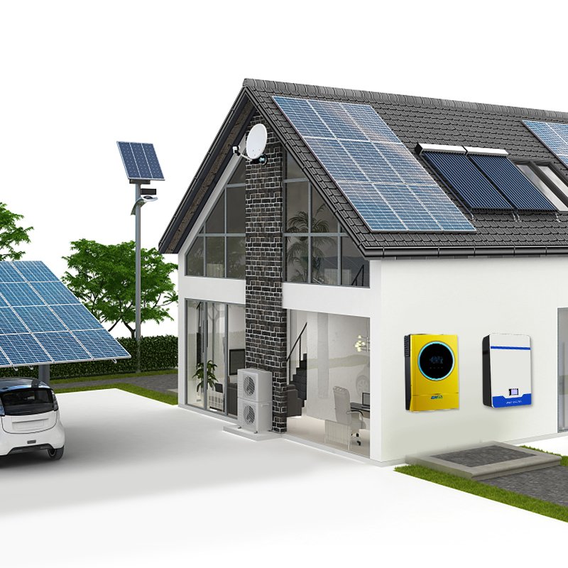 48V DC to 220V AC Inverter 5000W Hybrid Solar Invert Voltronic 5KW Ongrid Grid Tie Single to 3phase Inverter