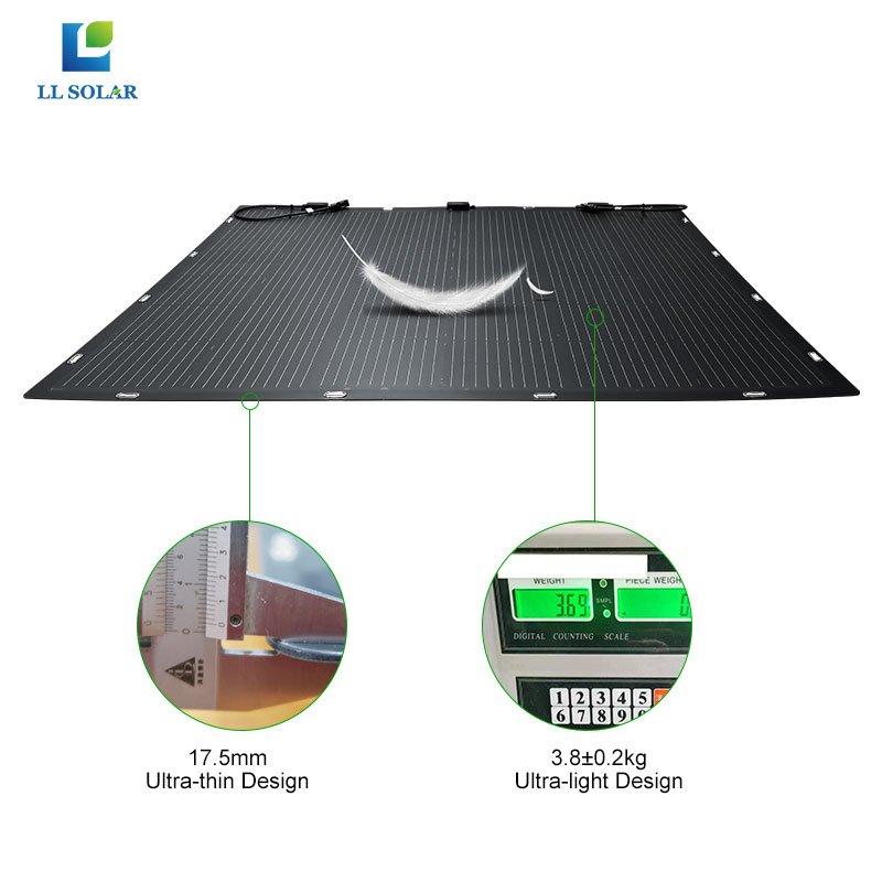 Robust Flexible Light 200W 400W 600W 800W solar panel balcony micro inverter roof of car boat marine RV battery charger outdoor