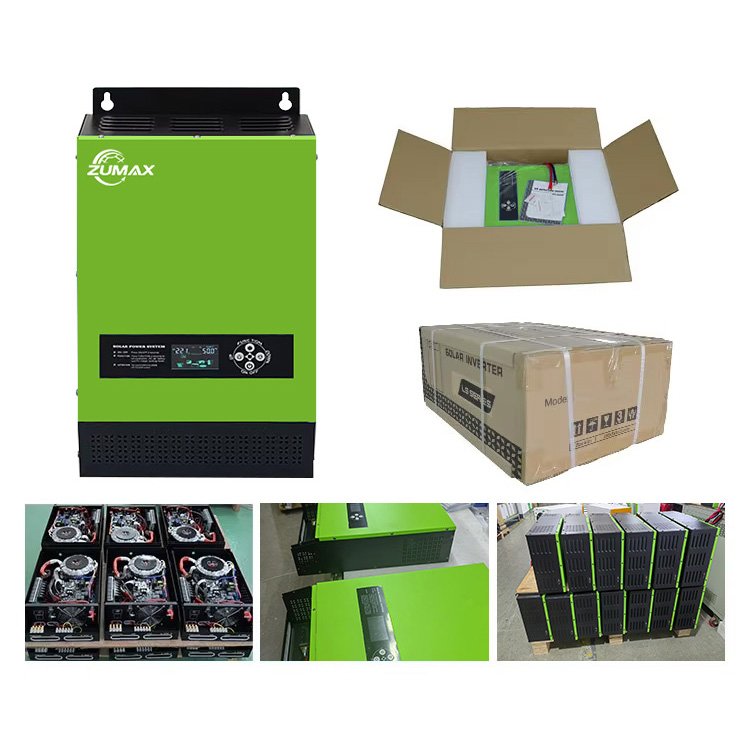 Zuamx US Standard 1kw to 6kw 110V Low Frequency Split Phase Inverter 50Hz/60Hz Optional MPPT 30A/60A Solar Inverter