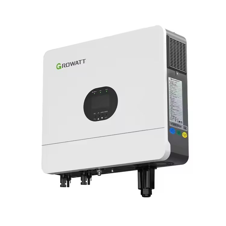 SPF 6000 ES More Growatt SPF 6000 ES Plus 48V 220VAC Single Phase Off Grid Solar Inverter 6kw Hybrid Solar System