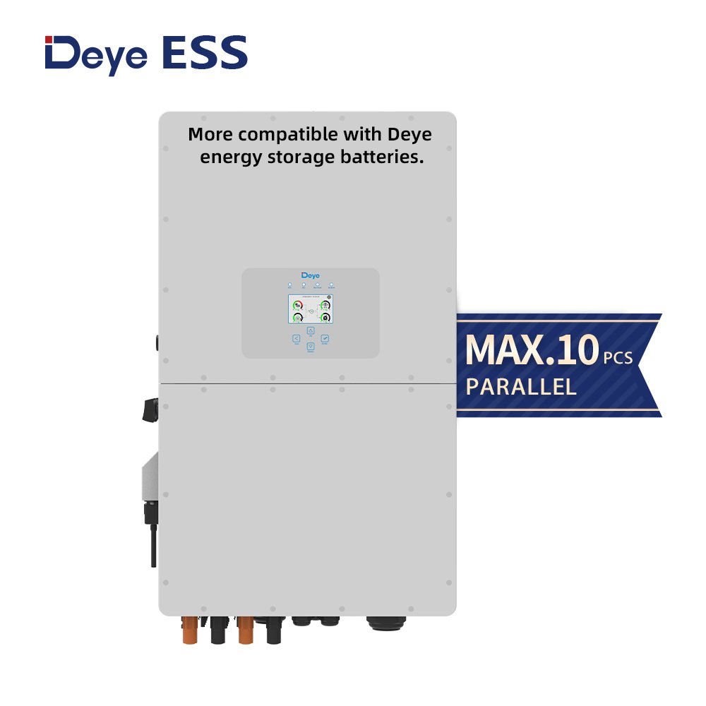 2024 Ningbo Deye inverter hybrid Sun- 29.9/30/50K -SG01HP3-Eu BM3 Solar Hybrid Solar Inverter