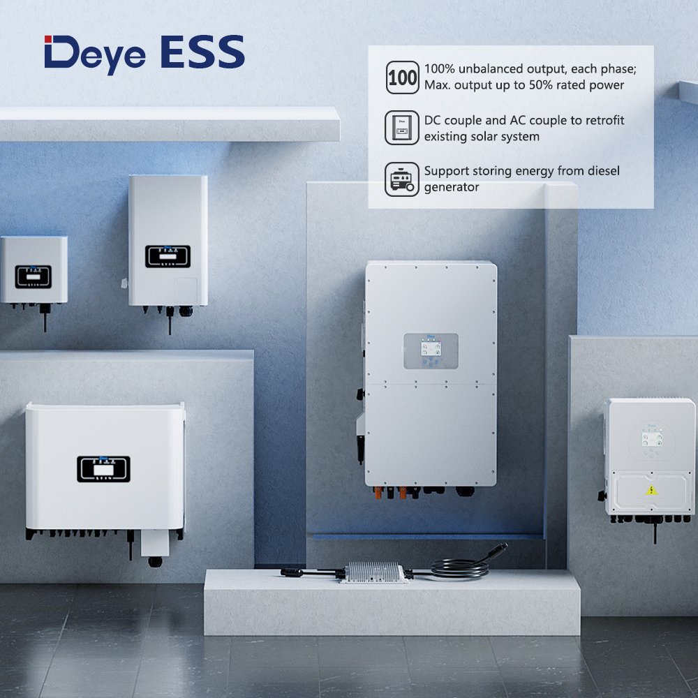 2024 Ningbo Deye inverter hybrid Sun- 29.9/30/50K -SG01HP3-Eu BM3 Solar Hybrid Solar Inverter